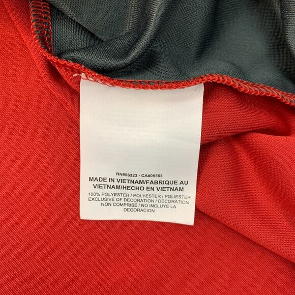 Nike Golf Shirt Mens XL Extra Large Red Gray Performance Dri Fit Polo - Picture 7 of 11